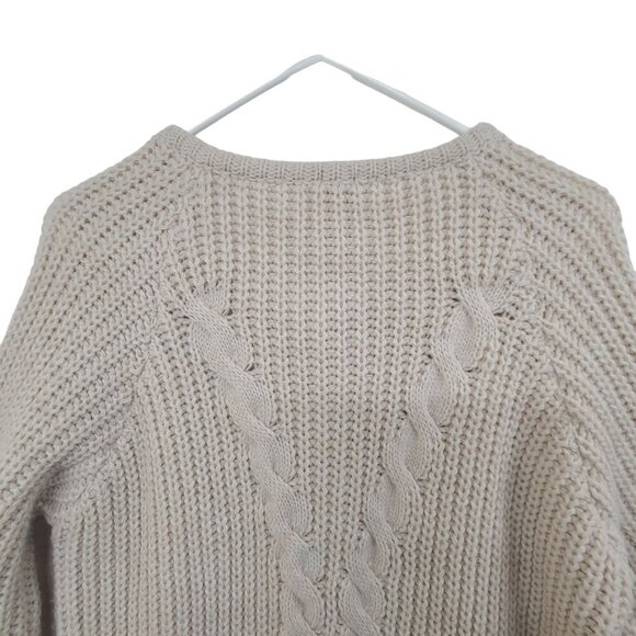 Skovhuus Women's Long Sleeve Wool Blend Cardigan Sweater Cream Size S - Picture 7 of 9